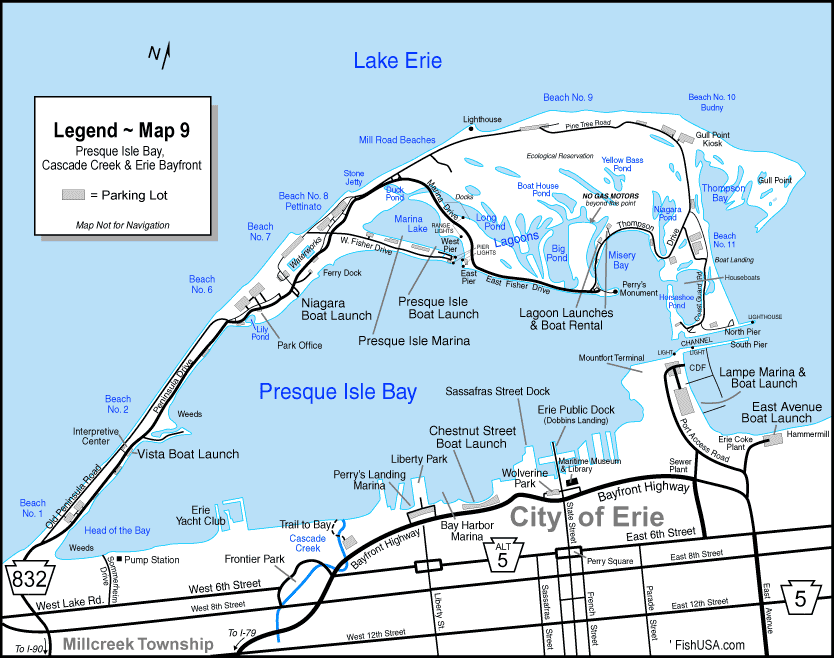 Presque Isle and cascade Creek Maps