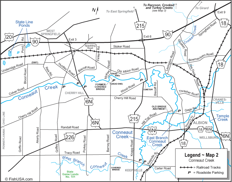 Conneaut Creek Map